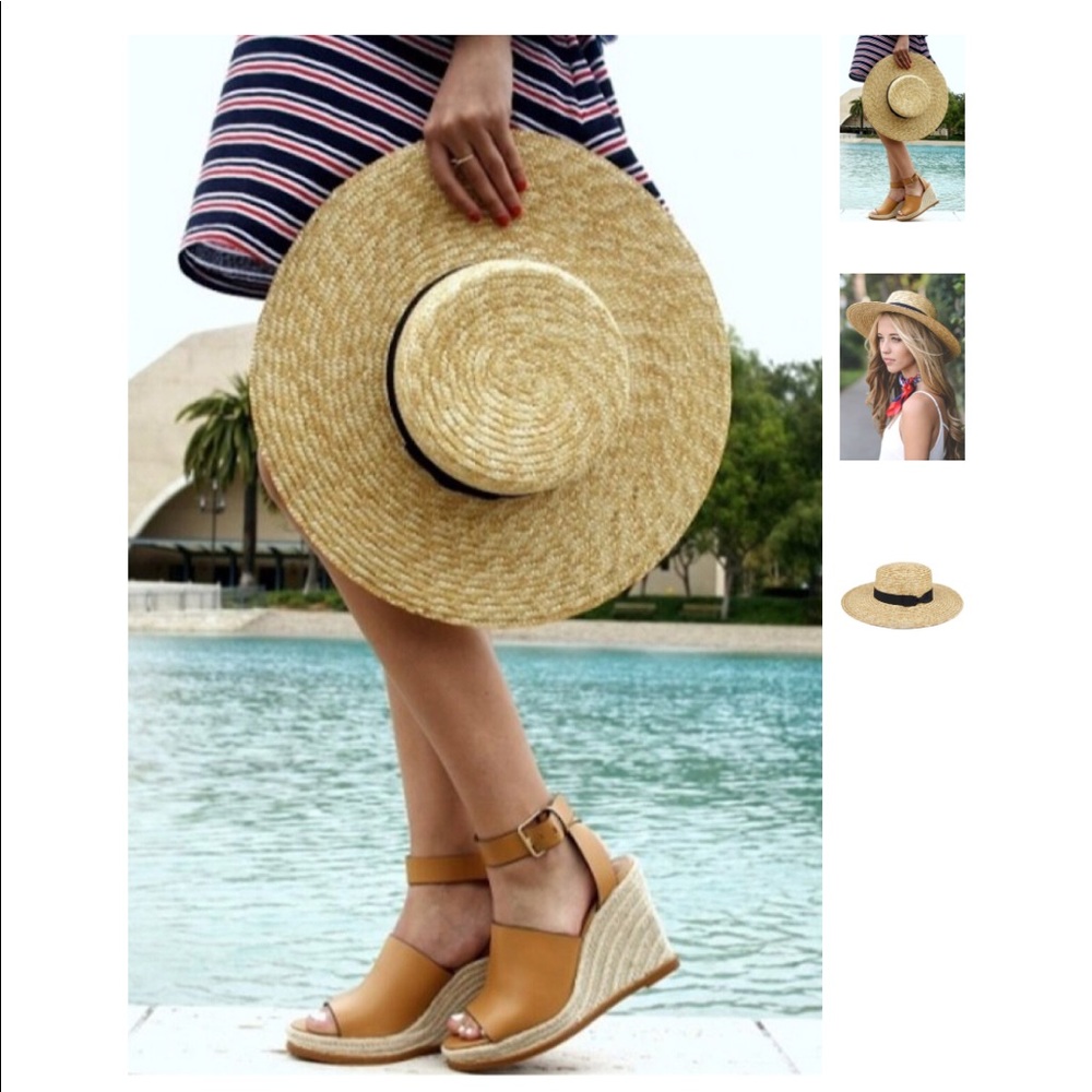 LAST 1️⃣ Straw Boater Hat - Picture 1 of 4