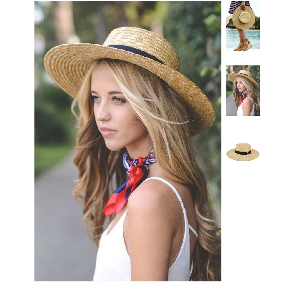 LAST 1️⃣ Straw Boater Hat - Picture 2 of 4