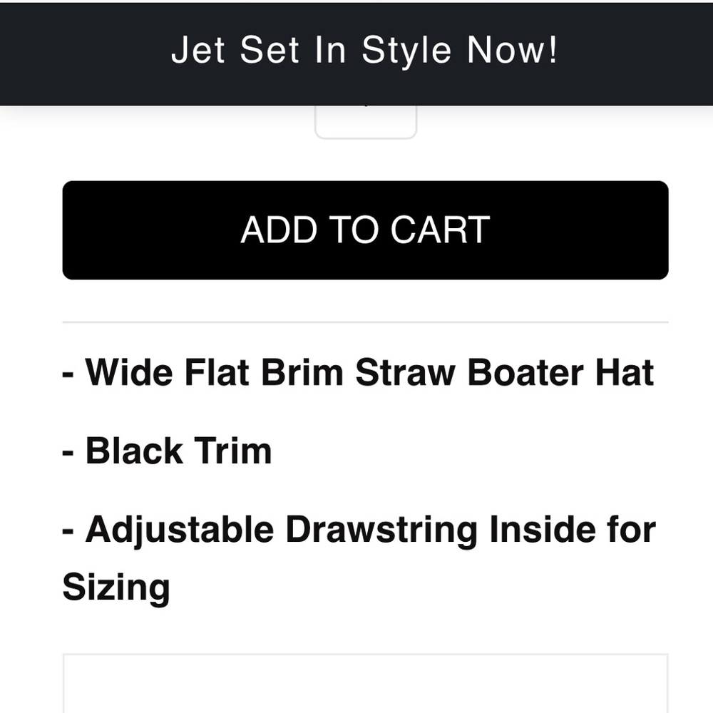 LAST 1️⃣ Straw Boater Hat - Picture 4 of 4
