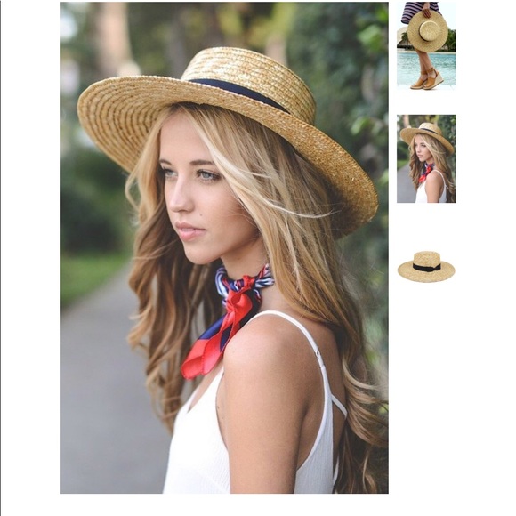 LAST 1️⃣ Straw Boater Hat - Picture 2 of 4