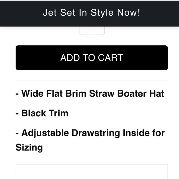 LAST 1️⃣ Straw Boater Hat - Picture 4 of 4