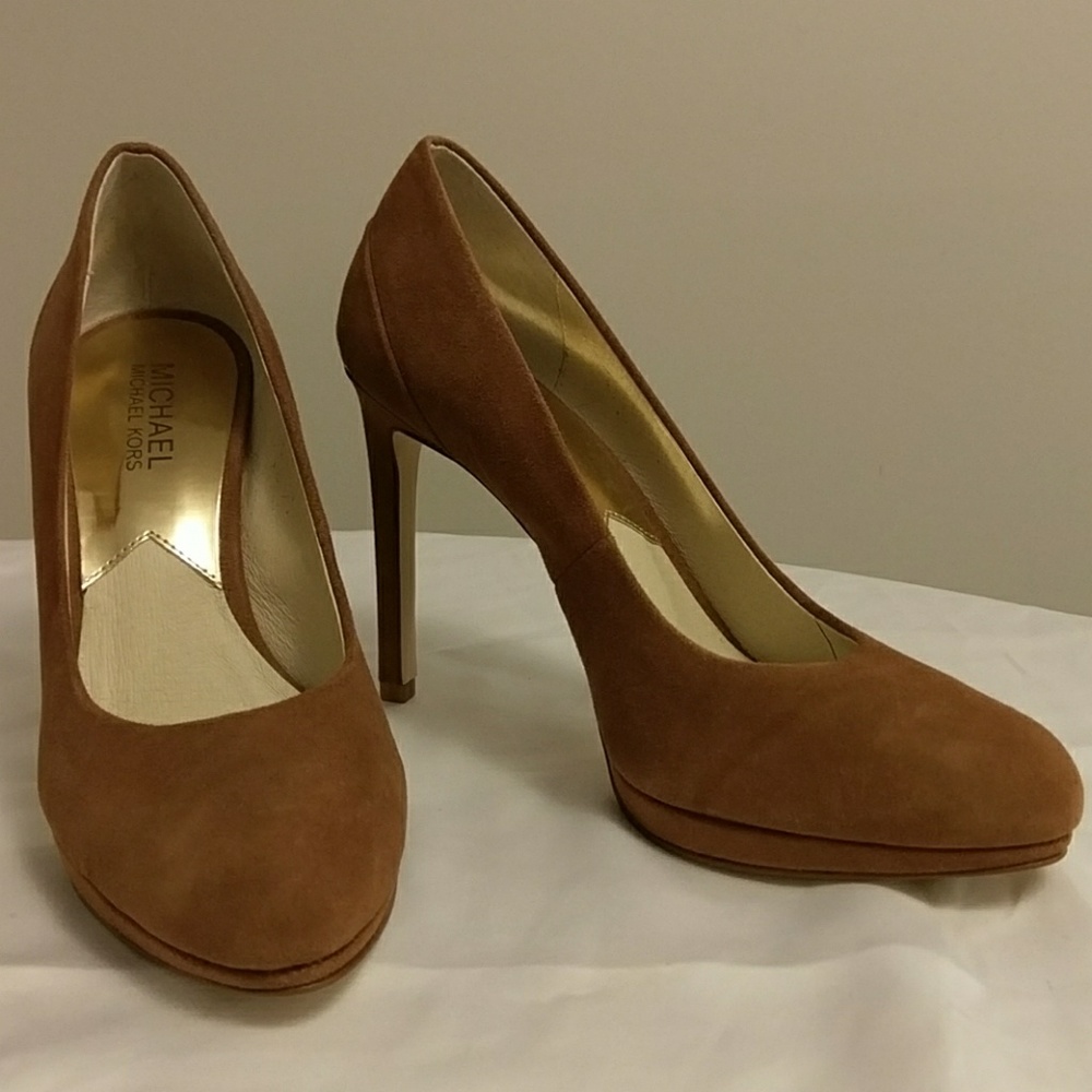 Michael Kors Brown Suede Heels