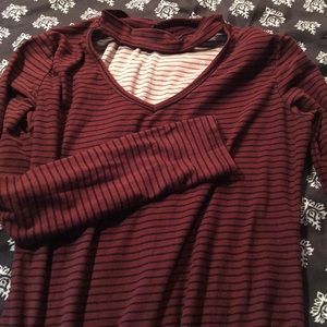Rue 21 long sleeved choker shirt.