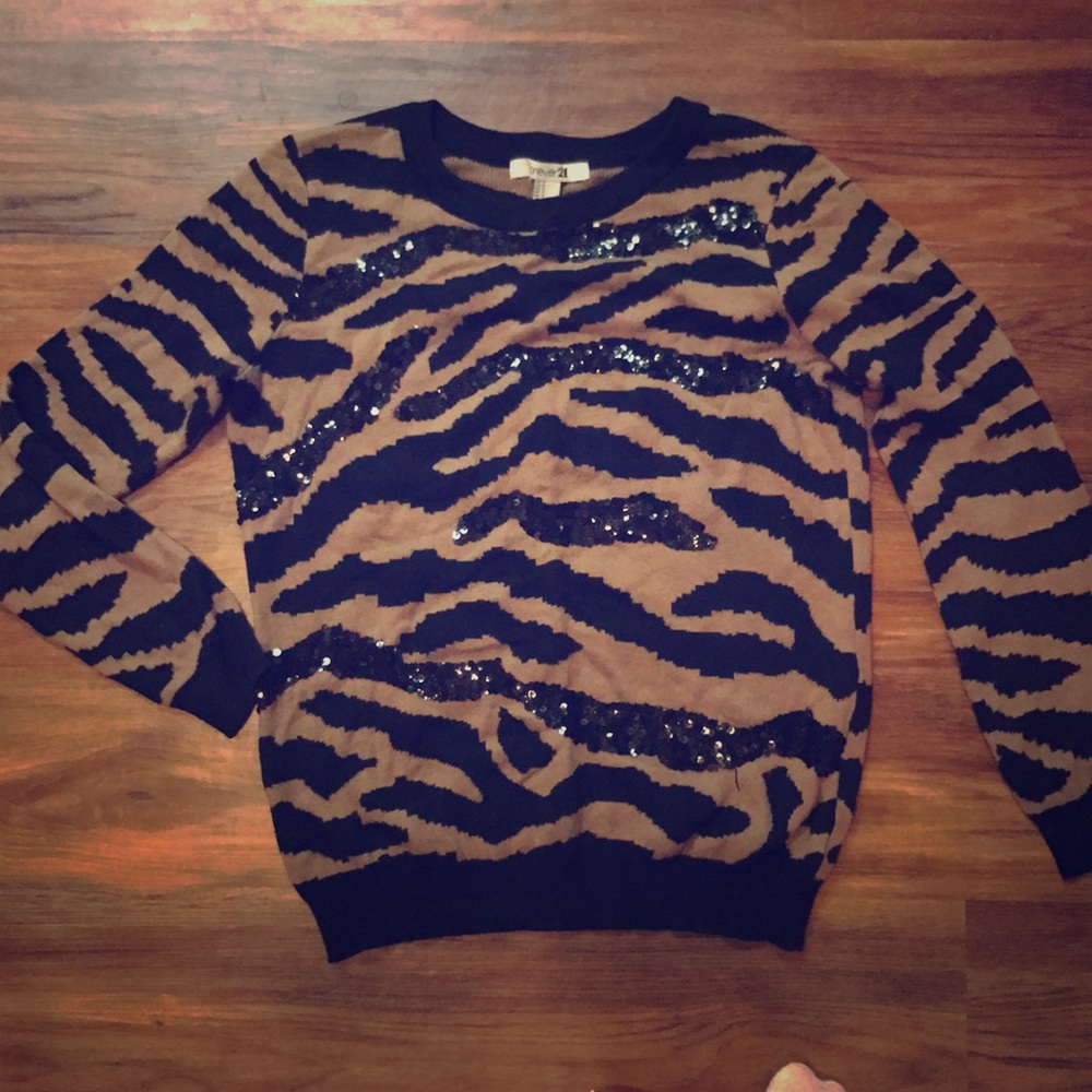 Forever 21 - Zebra Sequin Sweater
