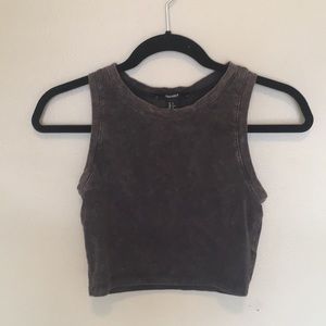Charcoal Crop Top