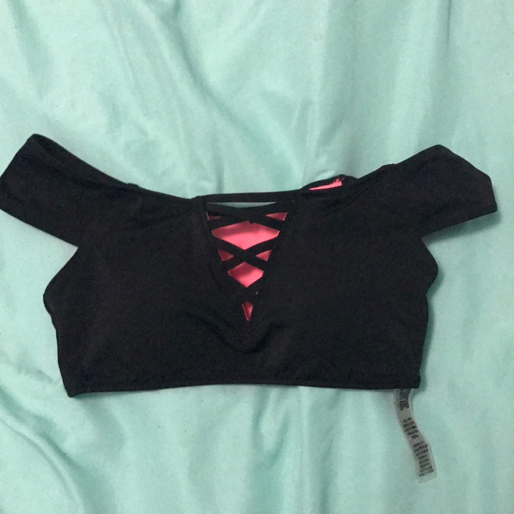 VS PINK off the shoulder swim top