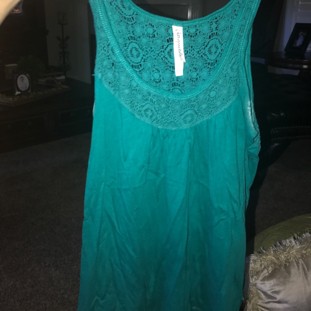Turquoise tank top