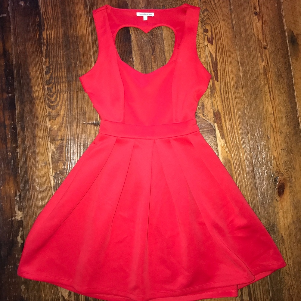 Charlotte Russe Red Skater Dress
