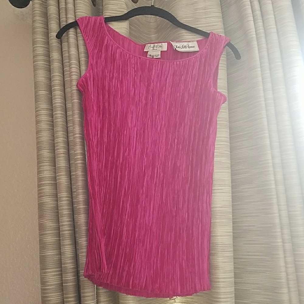 Hot pink dress style tank top