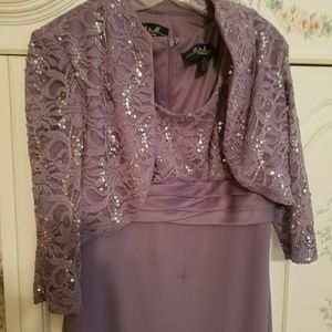Purple dress. Size 14. Wedding mother bride
