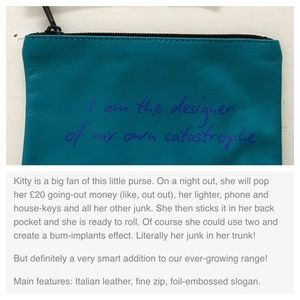 It's not me, it's you! Leather coin purse/cosmetic