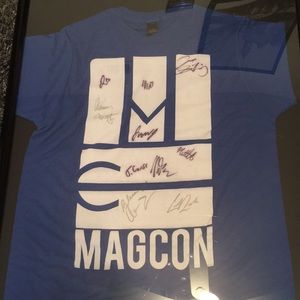authentic signed magcon shirt