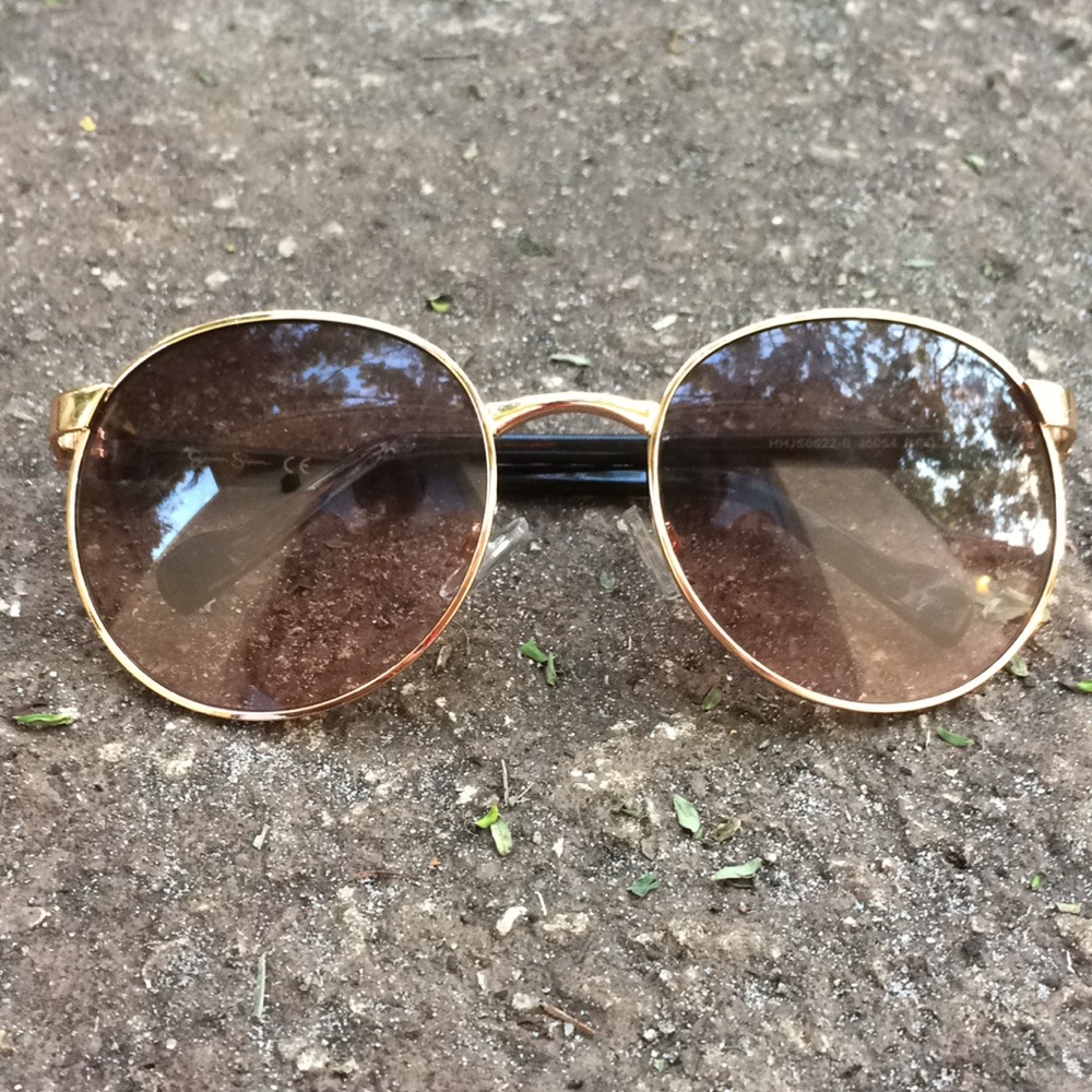 Jessica Simpson Gold Sunglasses