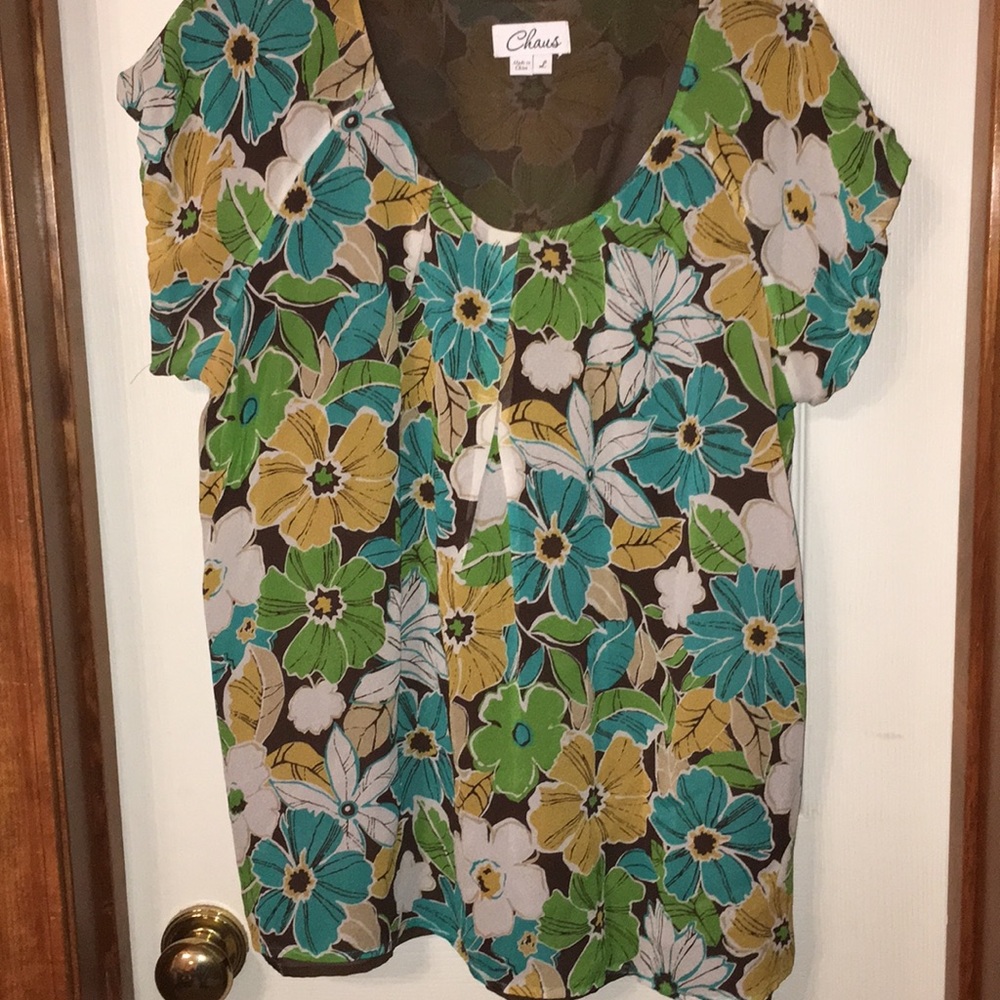 Silk floral shirt