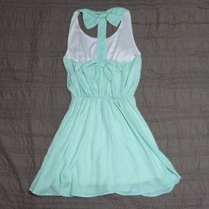 Dress with bow accents