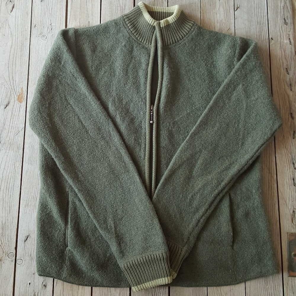 Wool Zip up Sweater