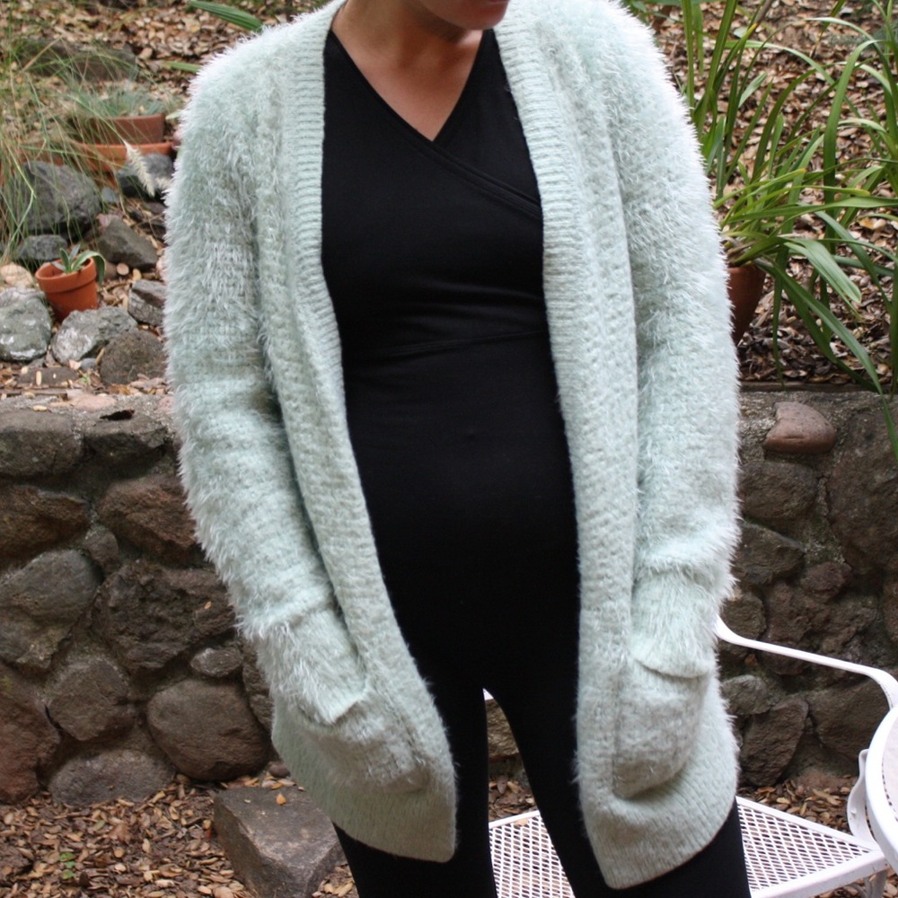 Light Green Fuzzy Sweater