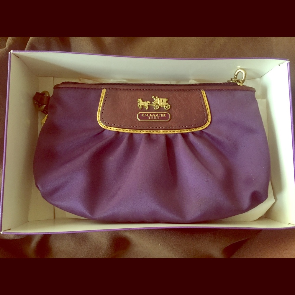 Authenic Purple mini Coach purse