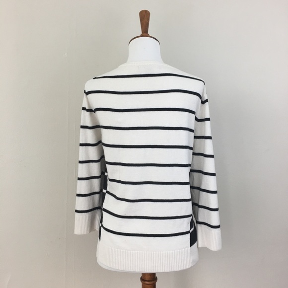 ❌SOLD❌Banana Republic 3/4 Sleeve Striped Sweater - Picture 8 of 8