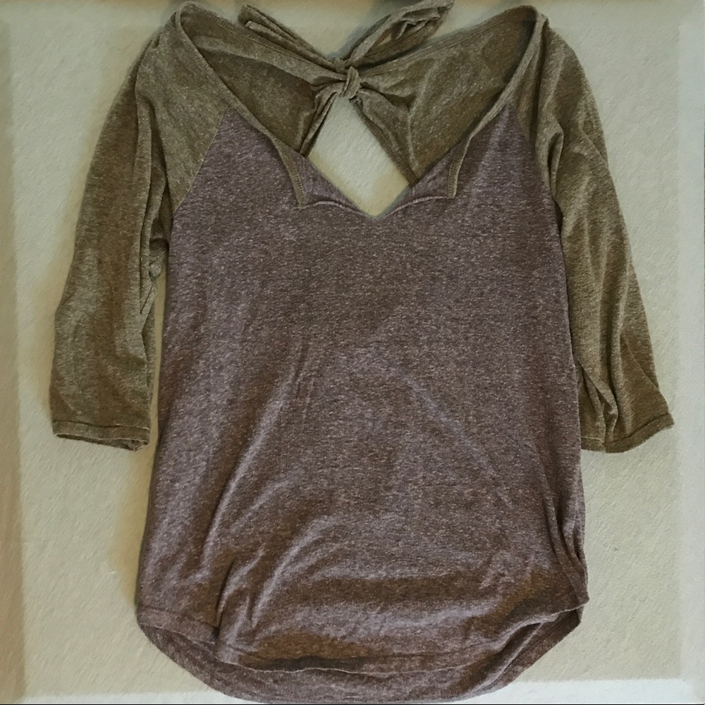Baseball Tee Keyhole Top