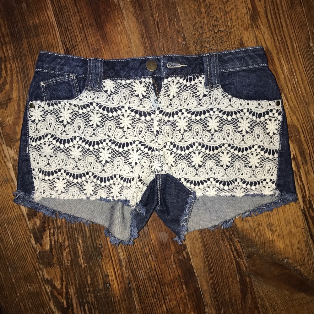 Denim shorts