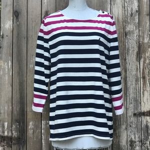 Navy, Ivory and Hot Pink Tunic