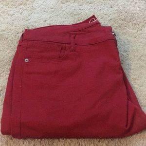 Red Old Navy Rockstar Jeans