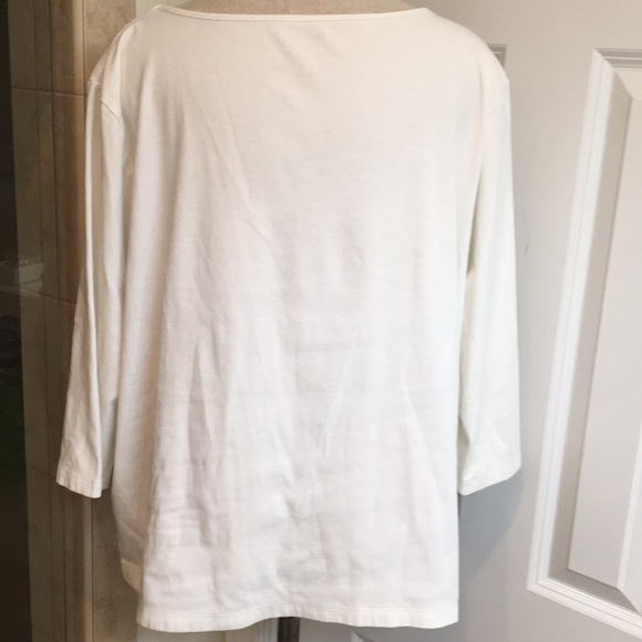 Talbots Woman's Solid Tee Size 1X - Picture 2 of 3
