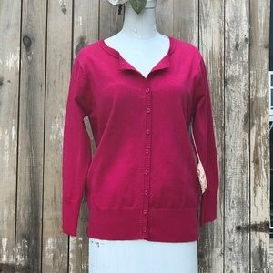 Hot Pink Cardigan