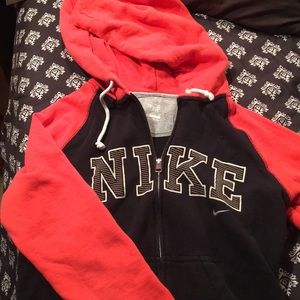 Nike zip up athletic sweatshirt