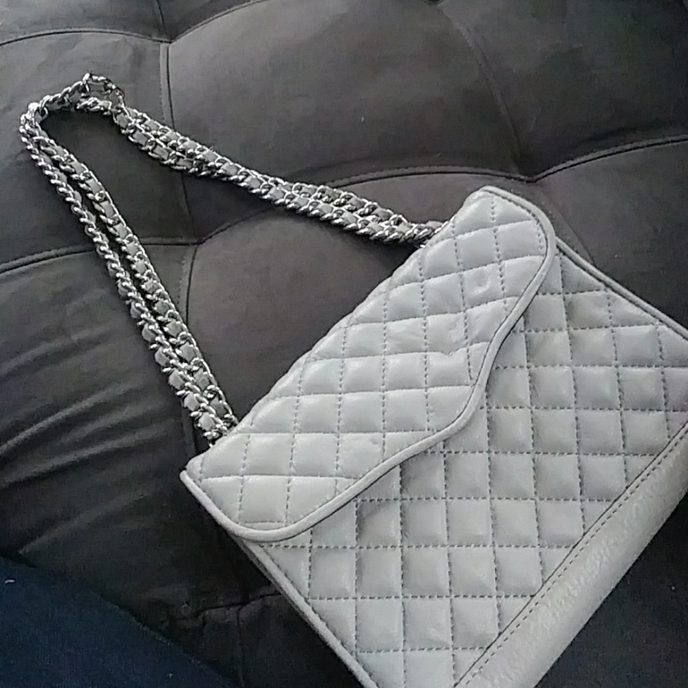 Never Worn Rebecca Minkofff purse light grey