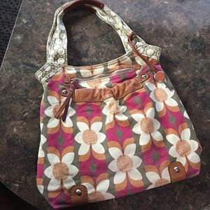 Fossil Canvas Shoulder Bag