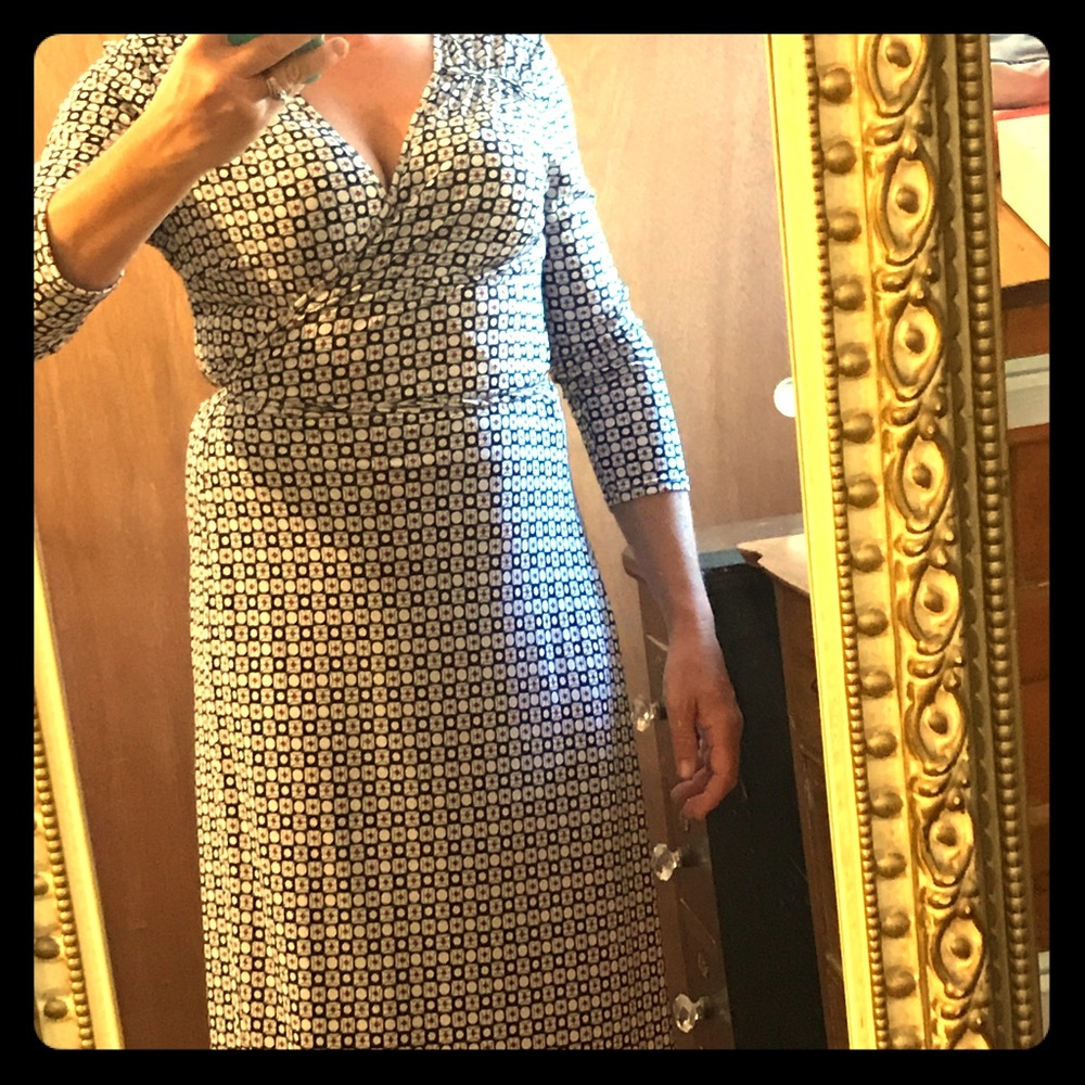Wrap around dress.