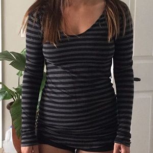 I LOVE BUNDLES Long sleeved striped shirt