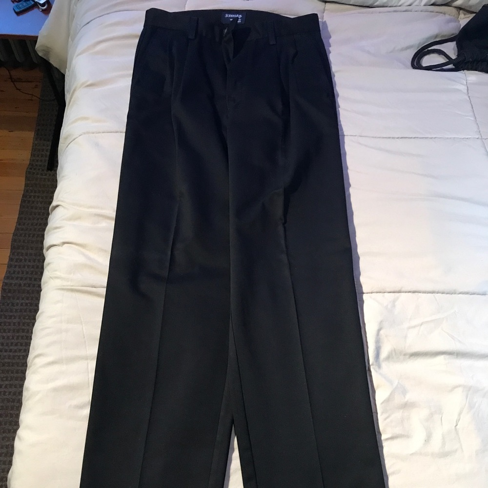 Relaxed for long black dress pants