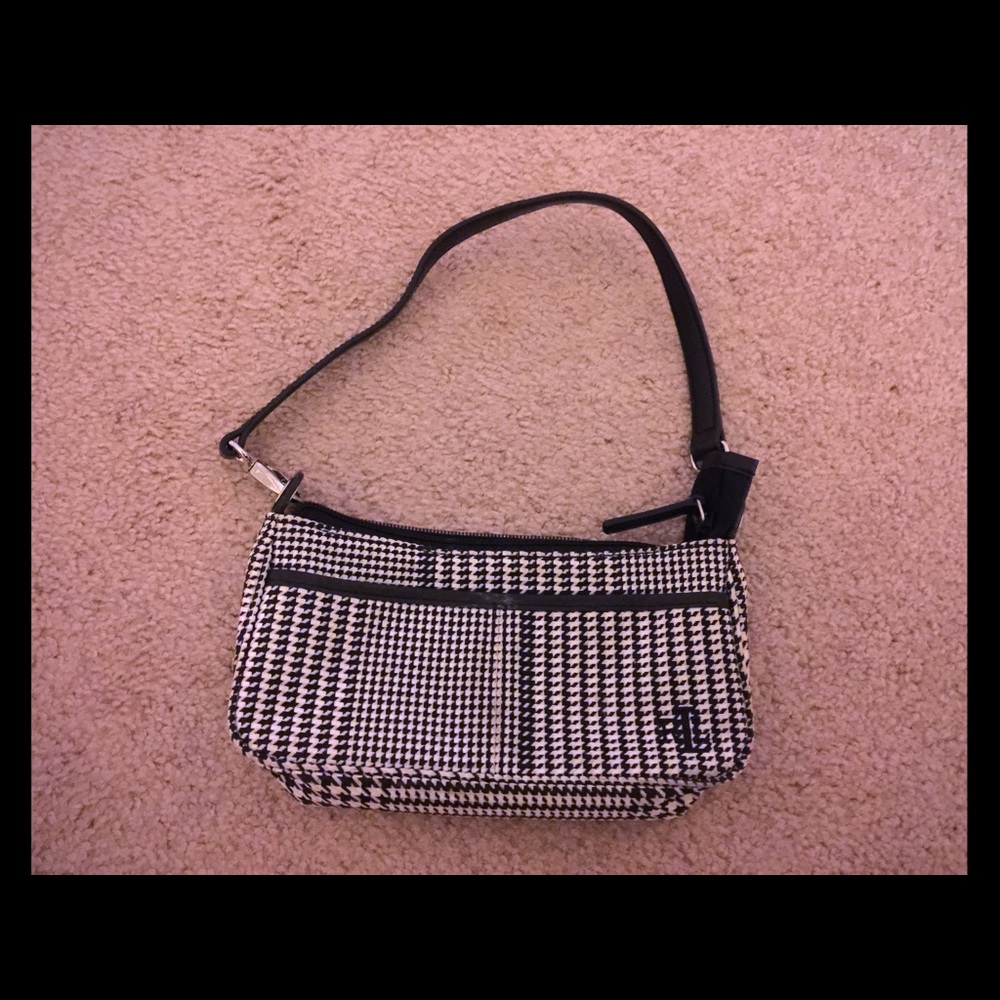 Ralph Lauren black and white bag small
