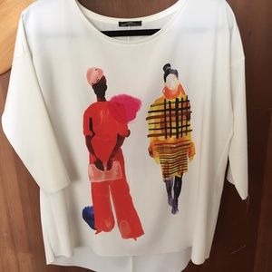 Eye-catching Zara W&B Collection top