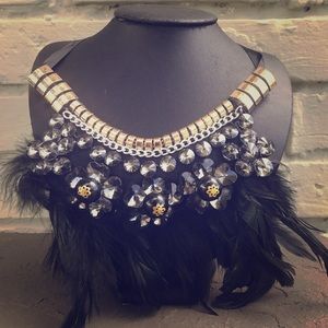 Feather jeweled Necklace