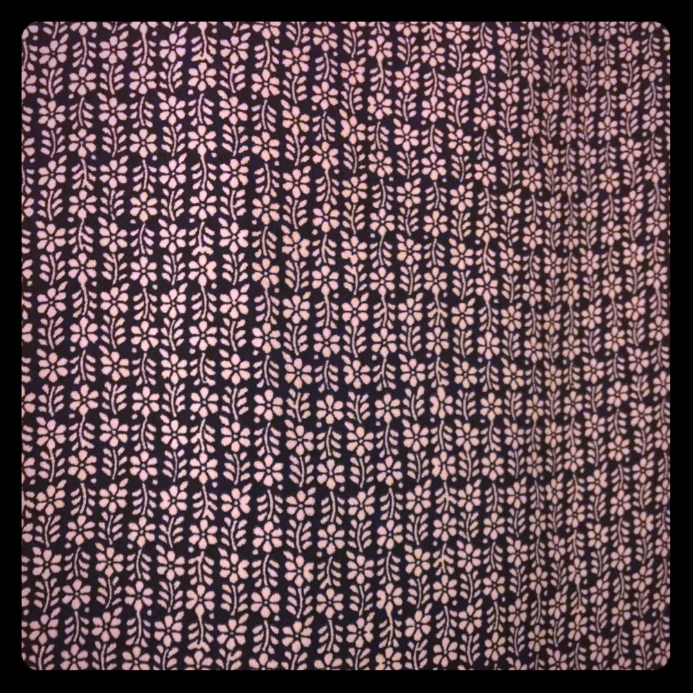 LOFT floral dress (brown) tie in matching print.