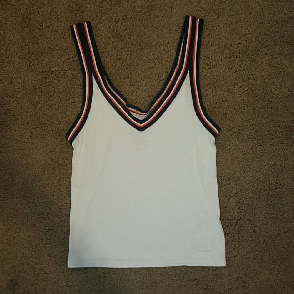 AEO varsity stripe tank