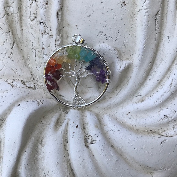 SALE !Gorgeous "tree of life" chakra natural stone - Picture 5 of 8