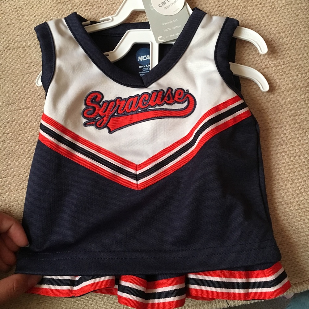 Infant Syracuse University cheerleading outfit