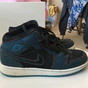 Black and Blue Air Jordans