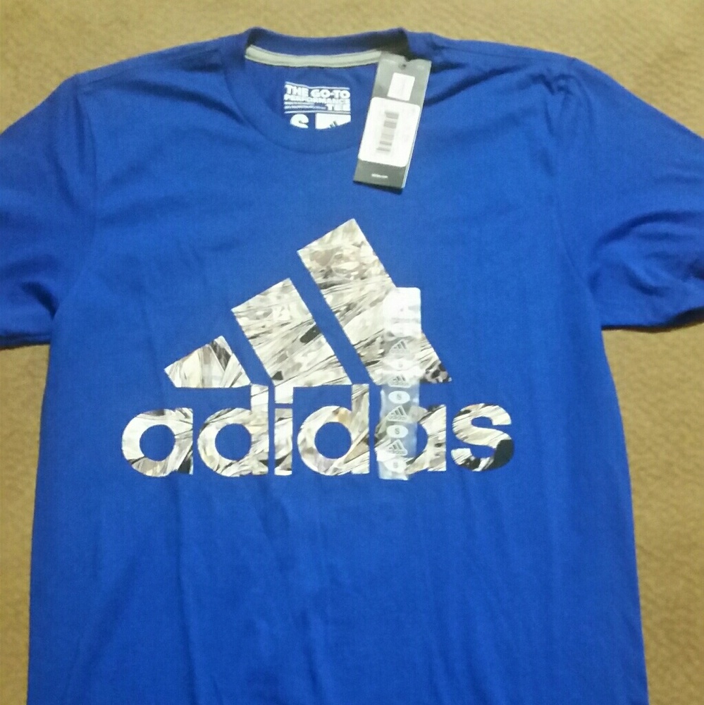 Men's Royal blue Adidas with Camo