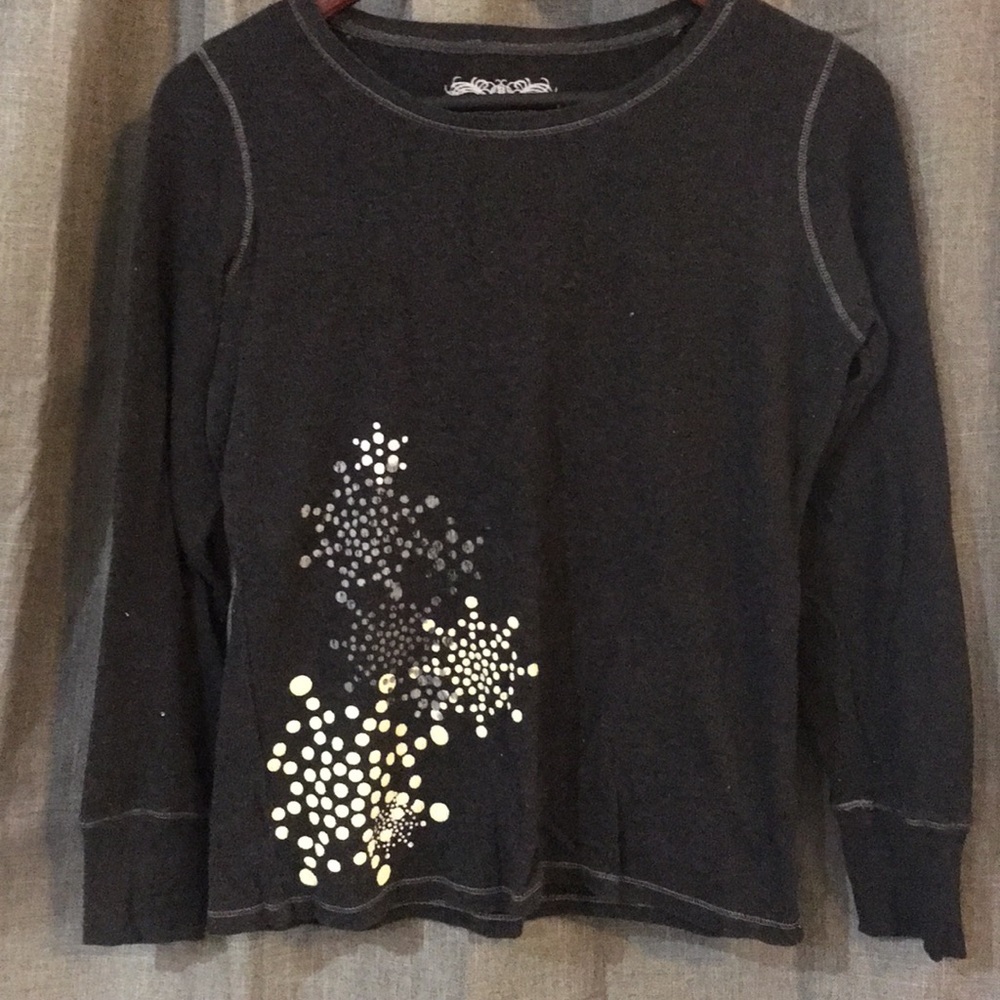 Eddie Bauer Sleepwear Waffle Knit LS Tee