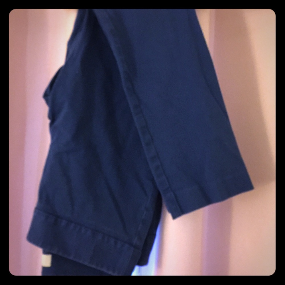 Navy LOFT 0P work pants