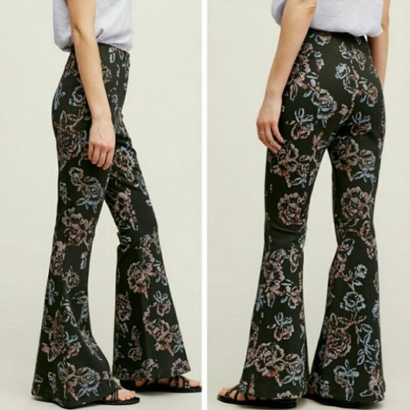 Free People Pants - Free People- Born to be Wild Printed Pants