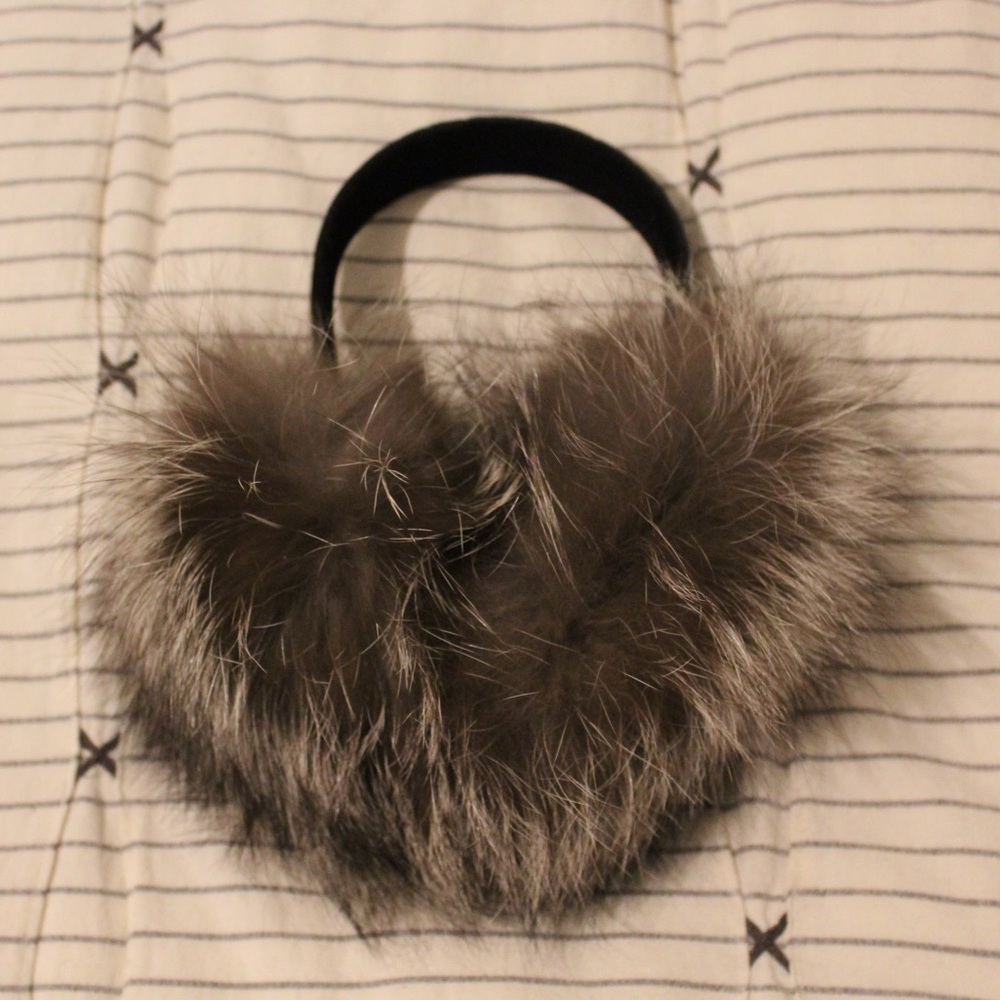 Oversized, Super Fluffy Fox Fur Ear Muffs