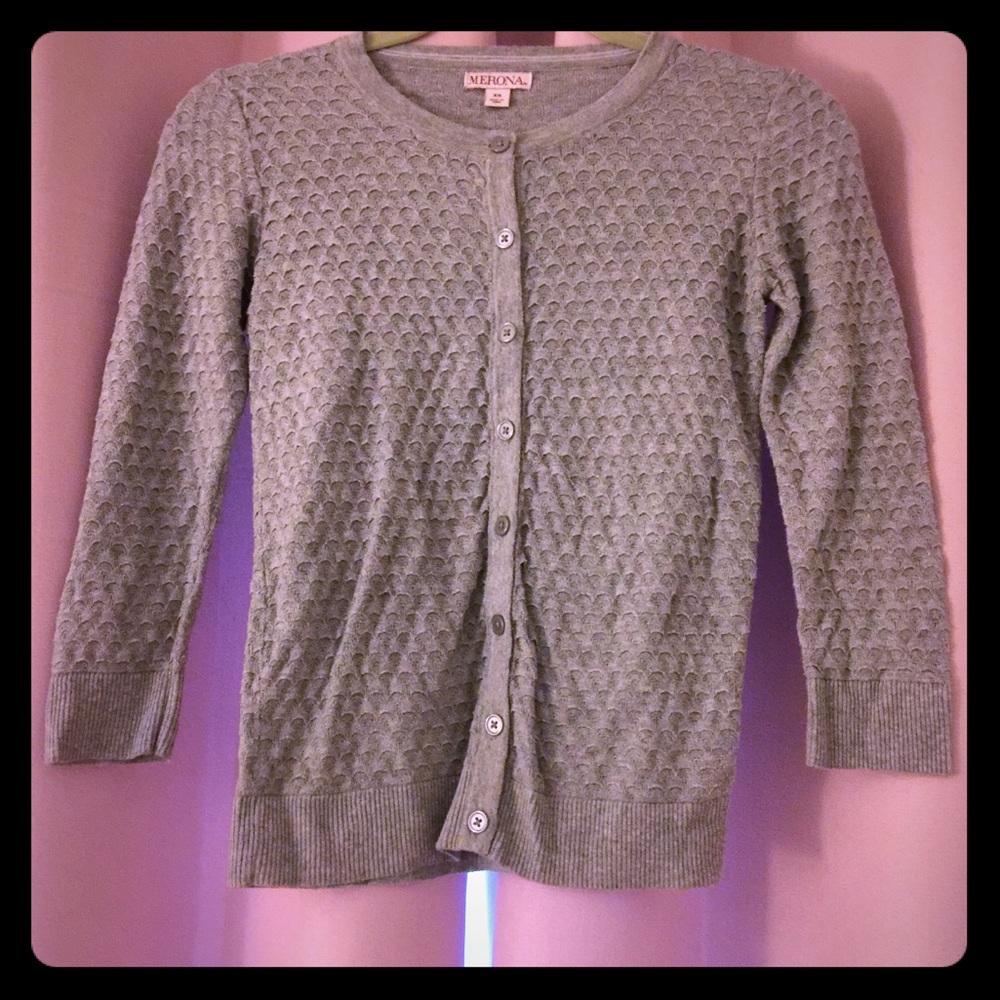 Gray Cardigan - Merona - Size XS