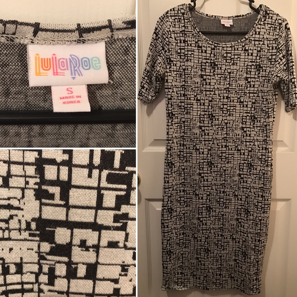 Lularoe - Julia - Small - grey/Black - worn